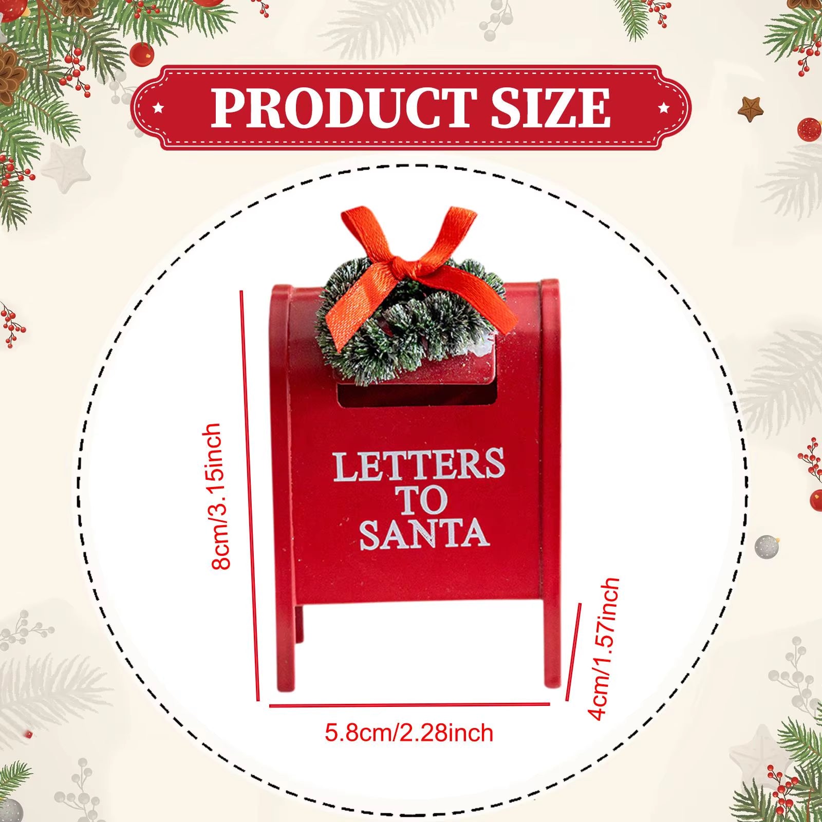 Letter to Santa Mail Box Ornament