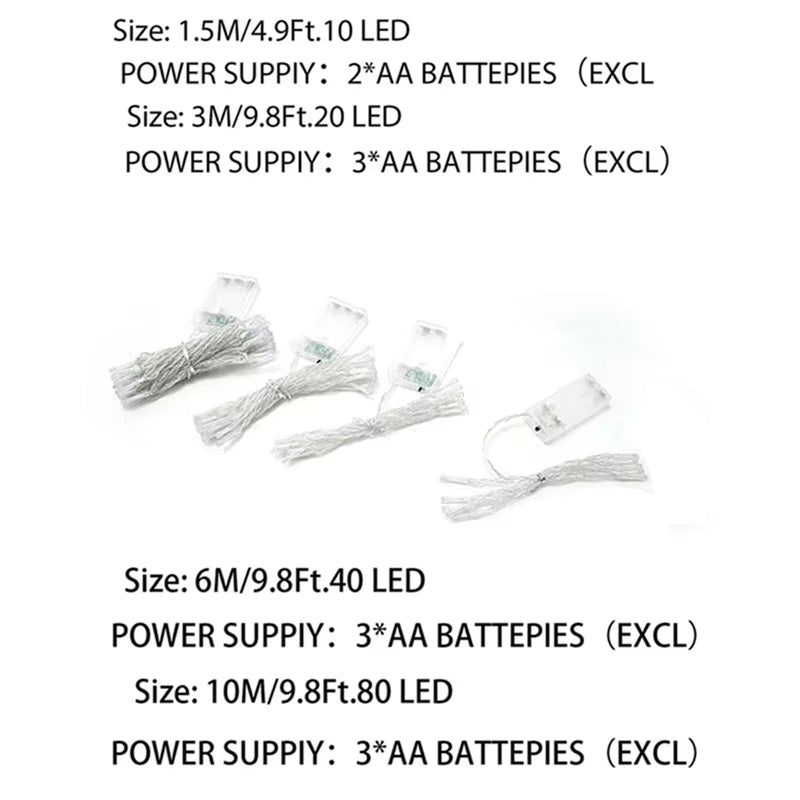 Waterproof Battery Powered Led String Lights