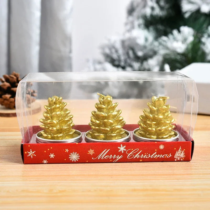 3Pcs Candles Gift Decorations