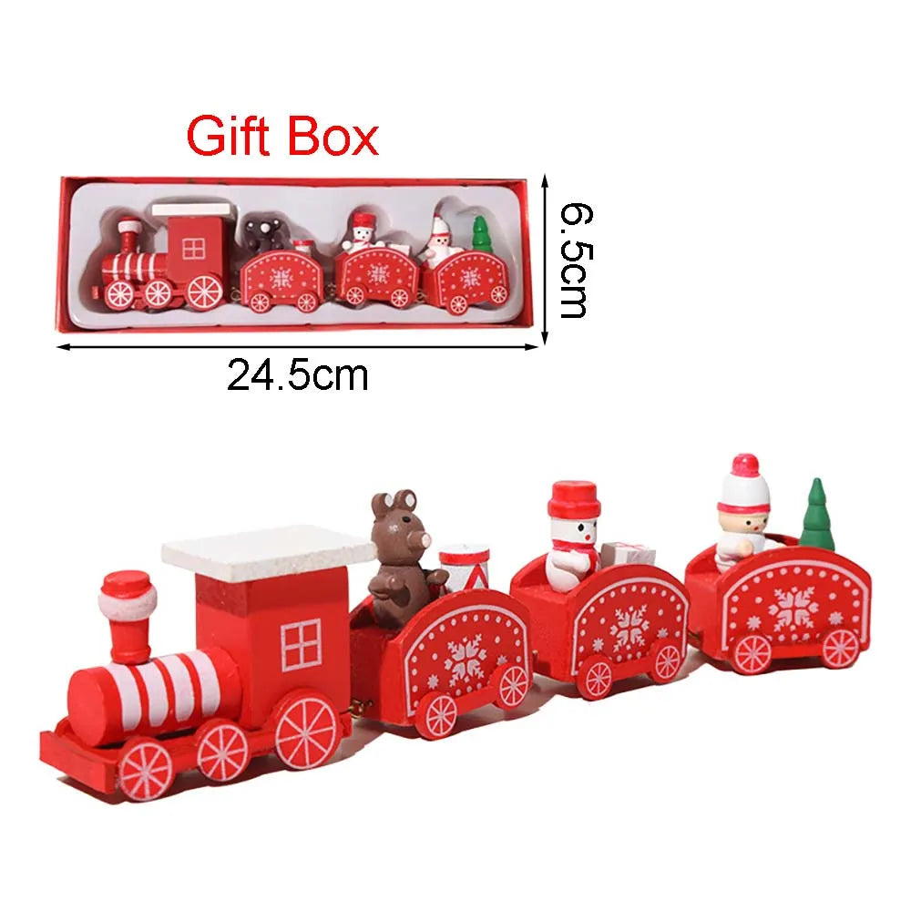 Wooden Train Christmas Decoration