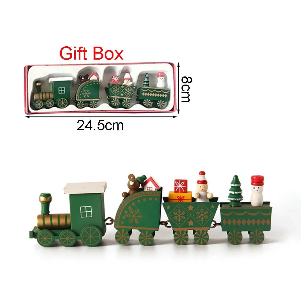 Wooden Train Christmas Decoration
