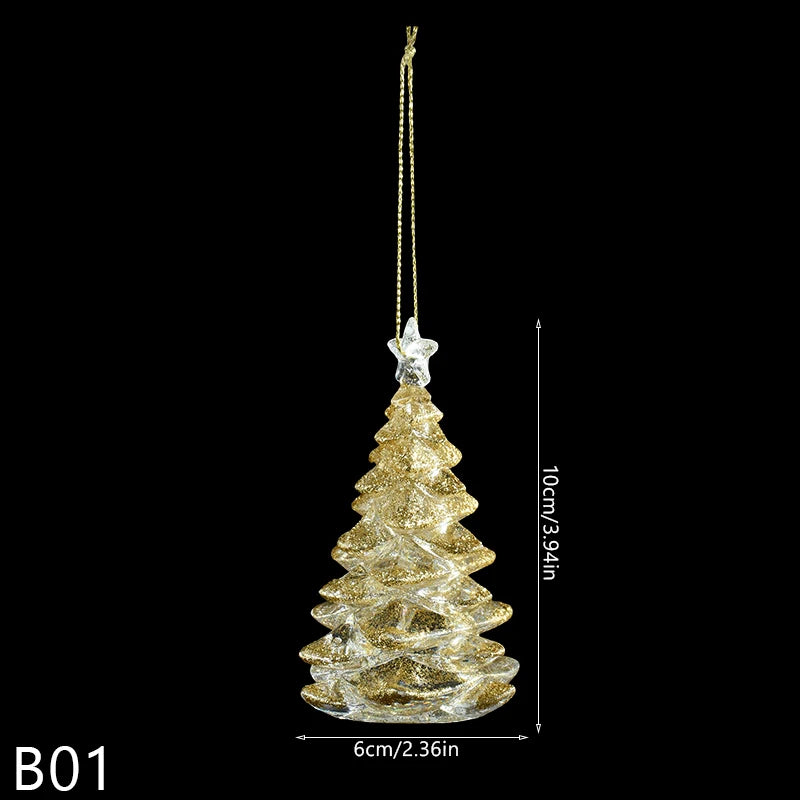 Crystal Ornaments forChristmas Tree 
