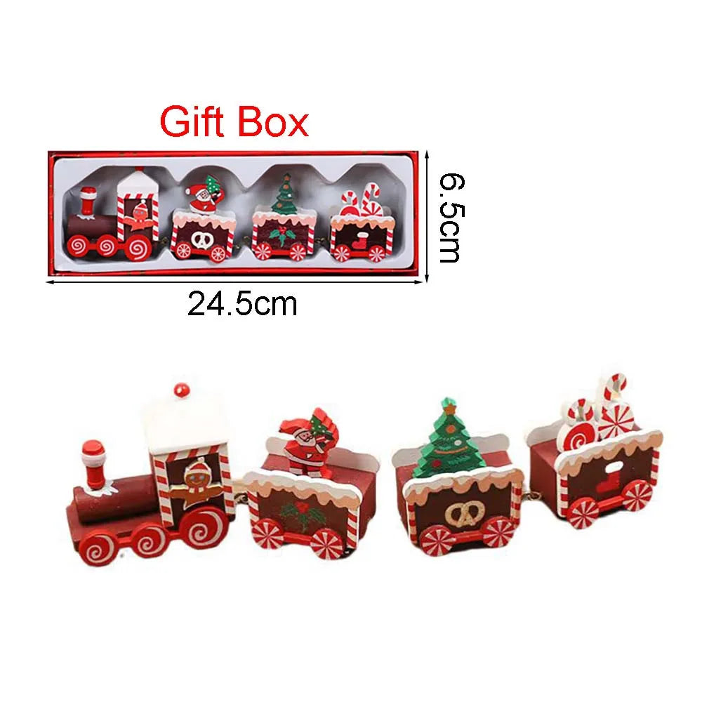 Wooden Train Christmas Decoration