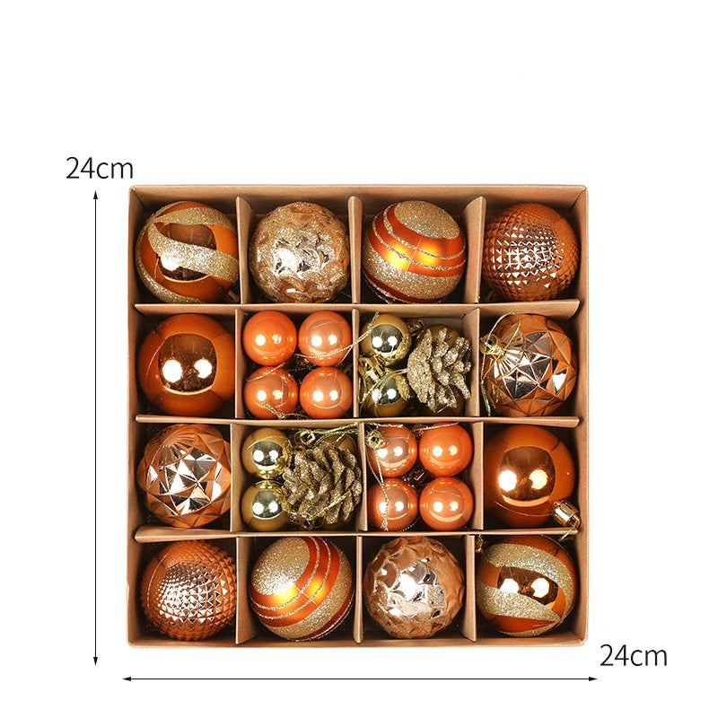 36Pcs Christmas Ball Tree Decoration Ornaments for Home Decor