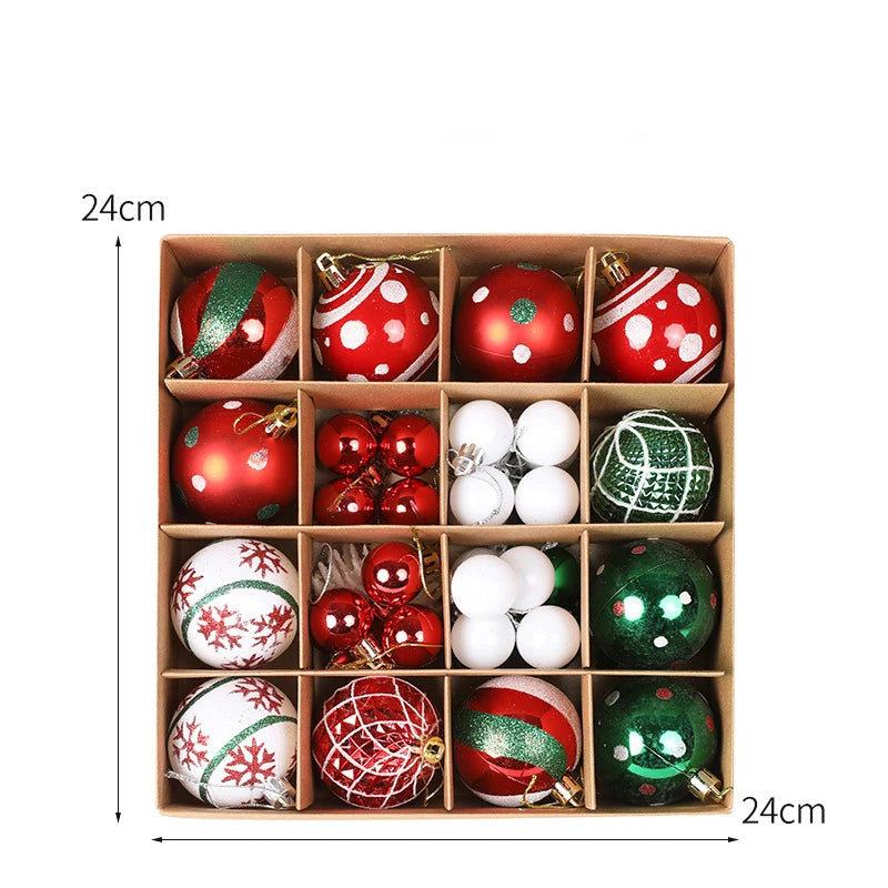 36Pcs Christmas Ball Tree Decoration Ornaments for Home Decor