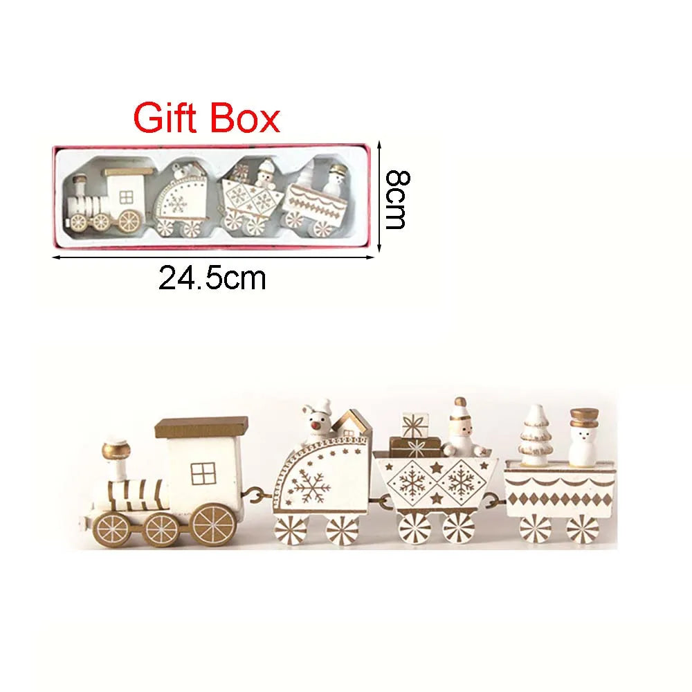 Wooden Train Christmas Decoration