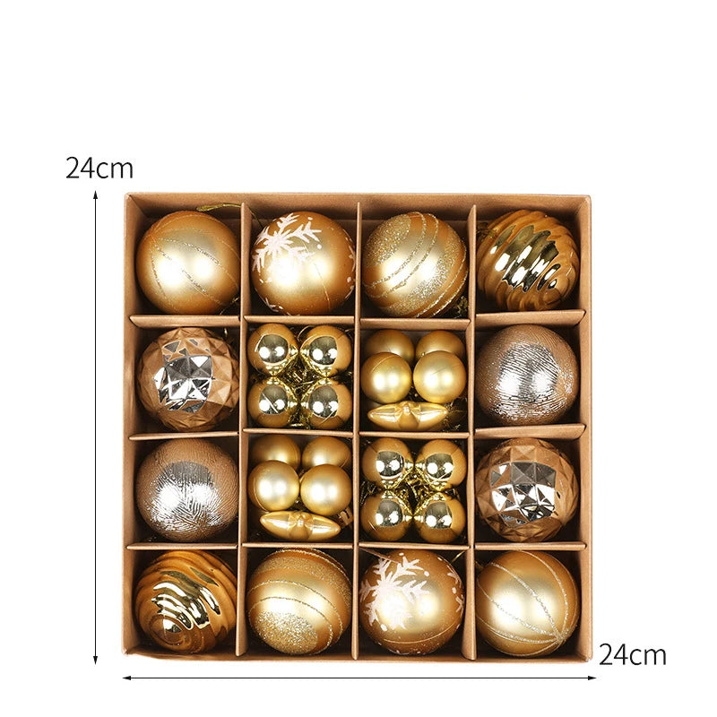 36Pcs Christmas Ball Tree Decoration Ornaments for Home Decor