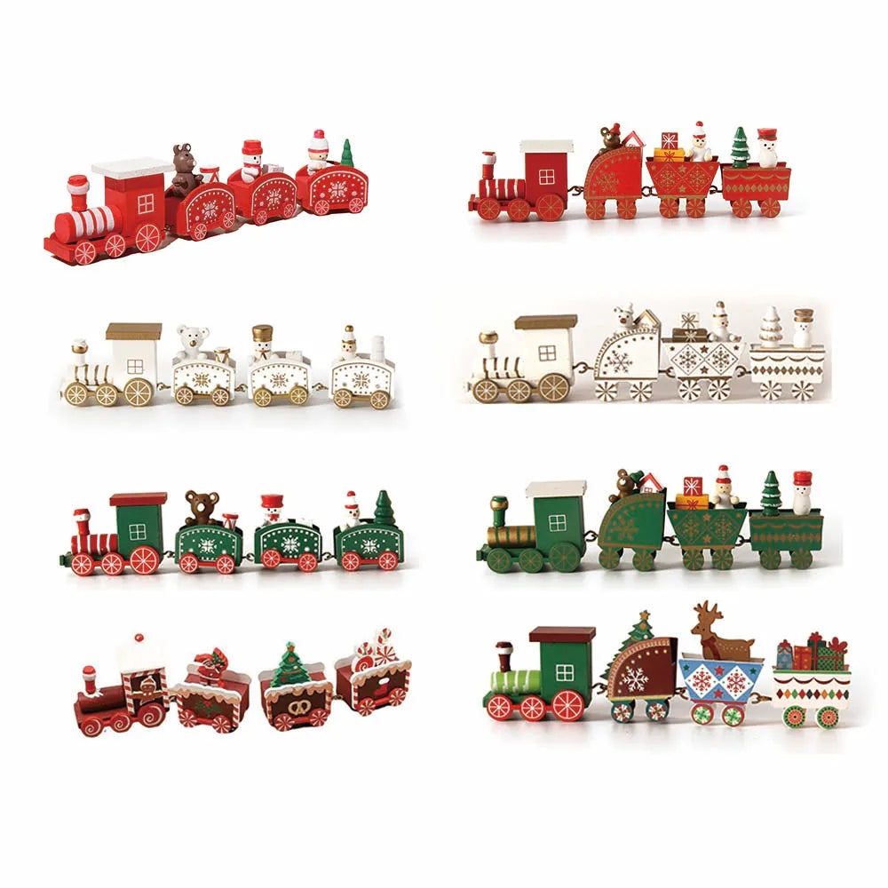 Wooden Train Christmas Decoration