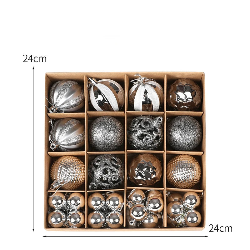36Pcs Christmas Ball Tree Decoration Ornaments for Home Decor