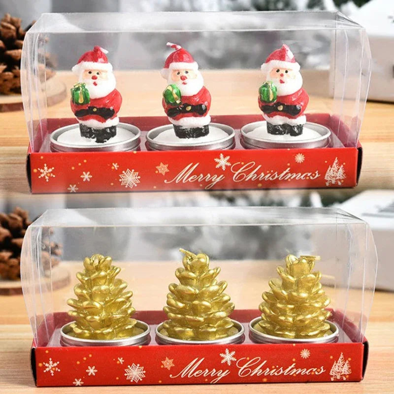 3Pcs Candles Gift Decorations