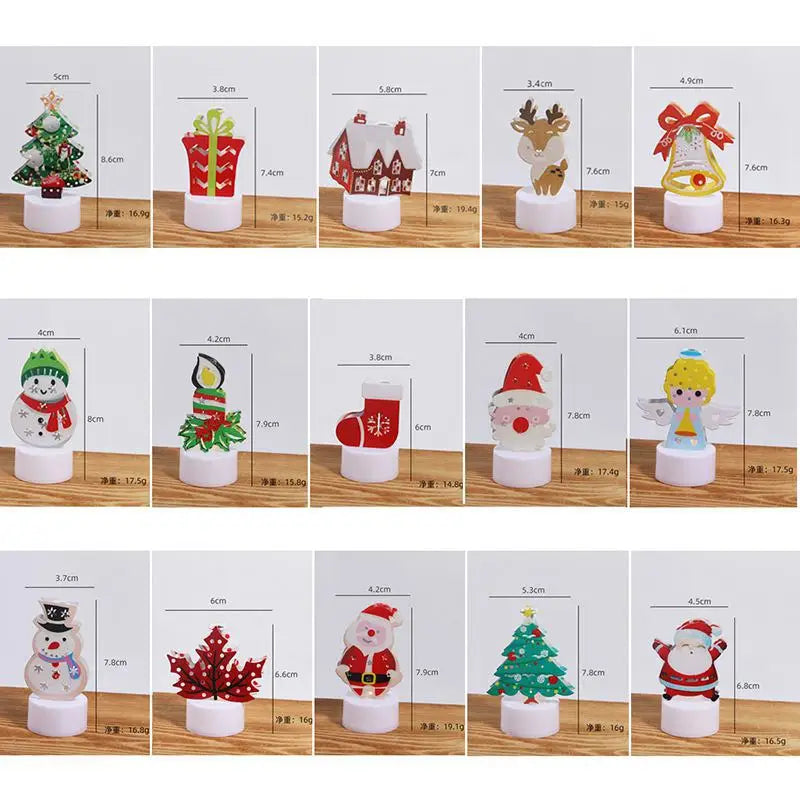 1/3PCS Christmas Luminous Night Ornaments