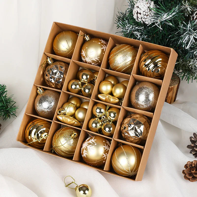 36Pcs Christmas Ball Tree Decoration Ornaments for Home Decor