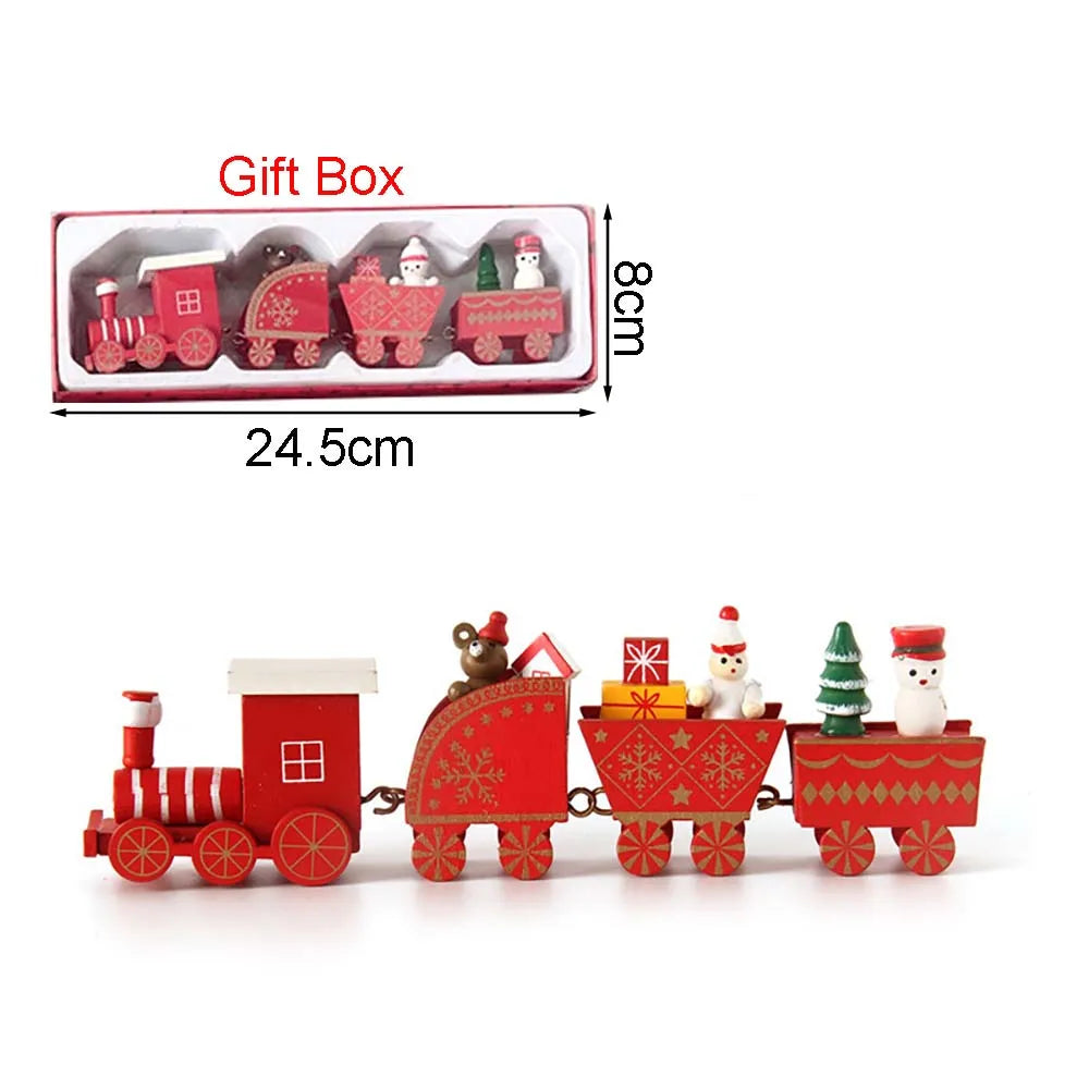 Wooden Train Christmas Decoration