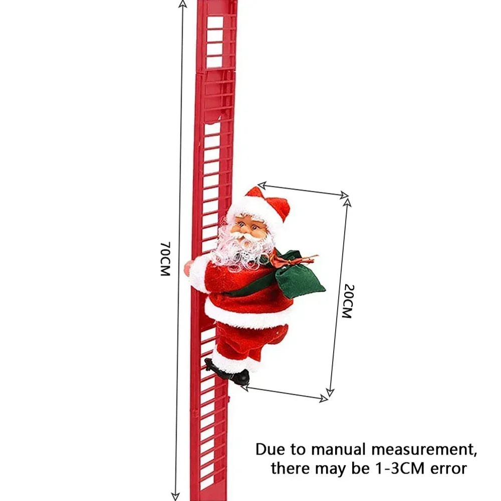 Electric Santa Claus Ladder Climbing Doll