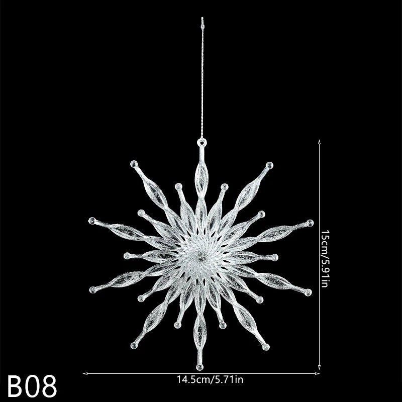 Crystal Ornaments forChristmas Tree 