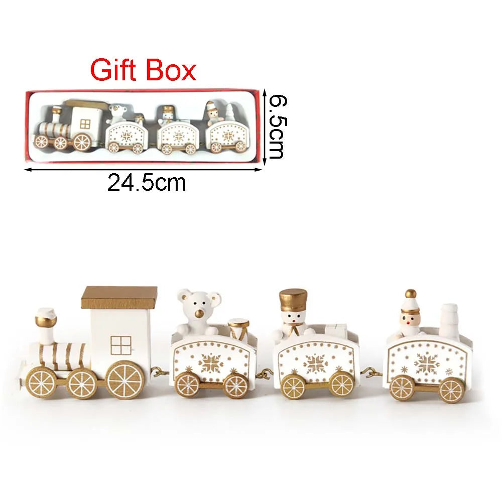 Wooden Train Christmas Decoration