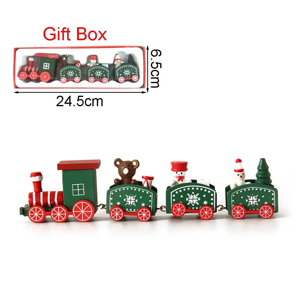 Wooden Train Christmas Decoration