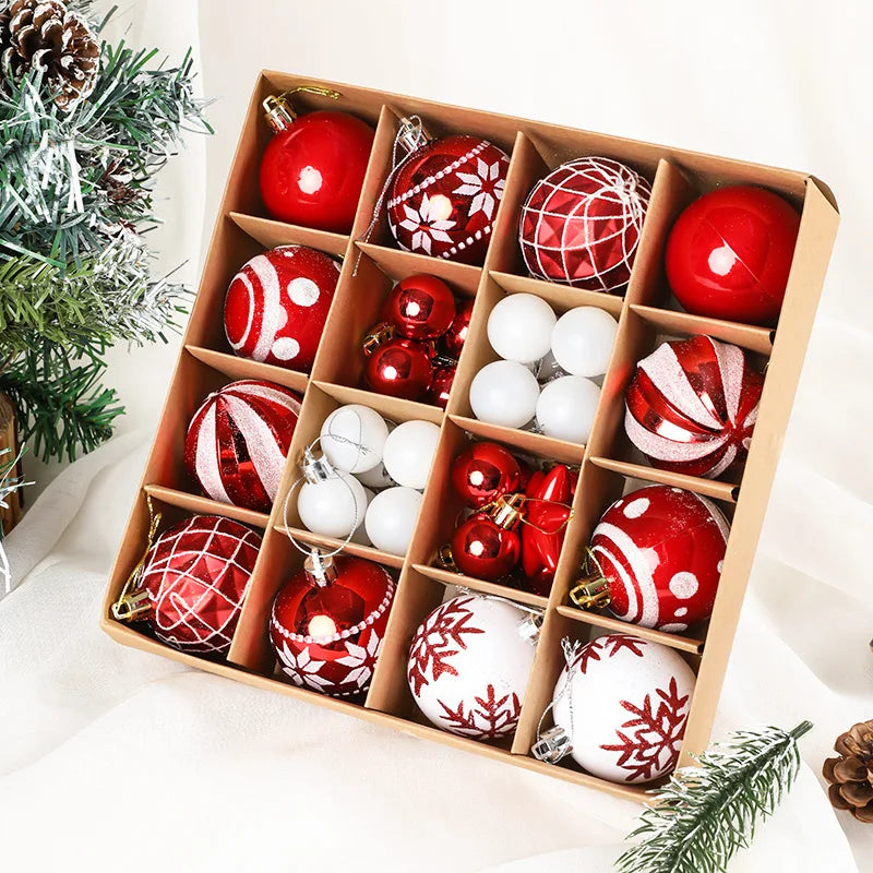 36Pcs Christmas Ball Tree Decoration Ornaments for Home Decor