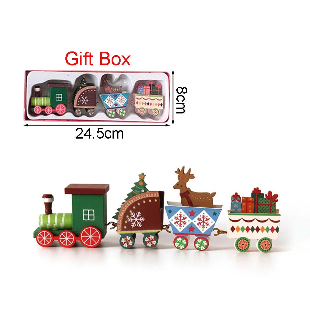 Wooden Train Christmas Decoration