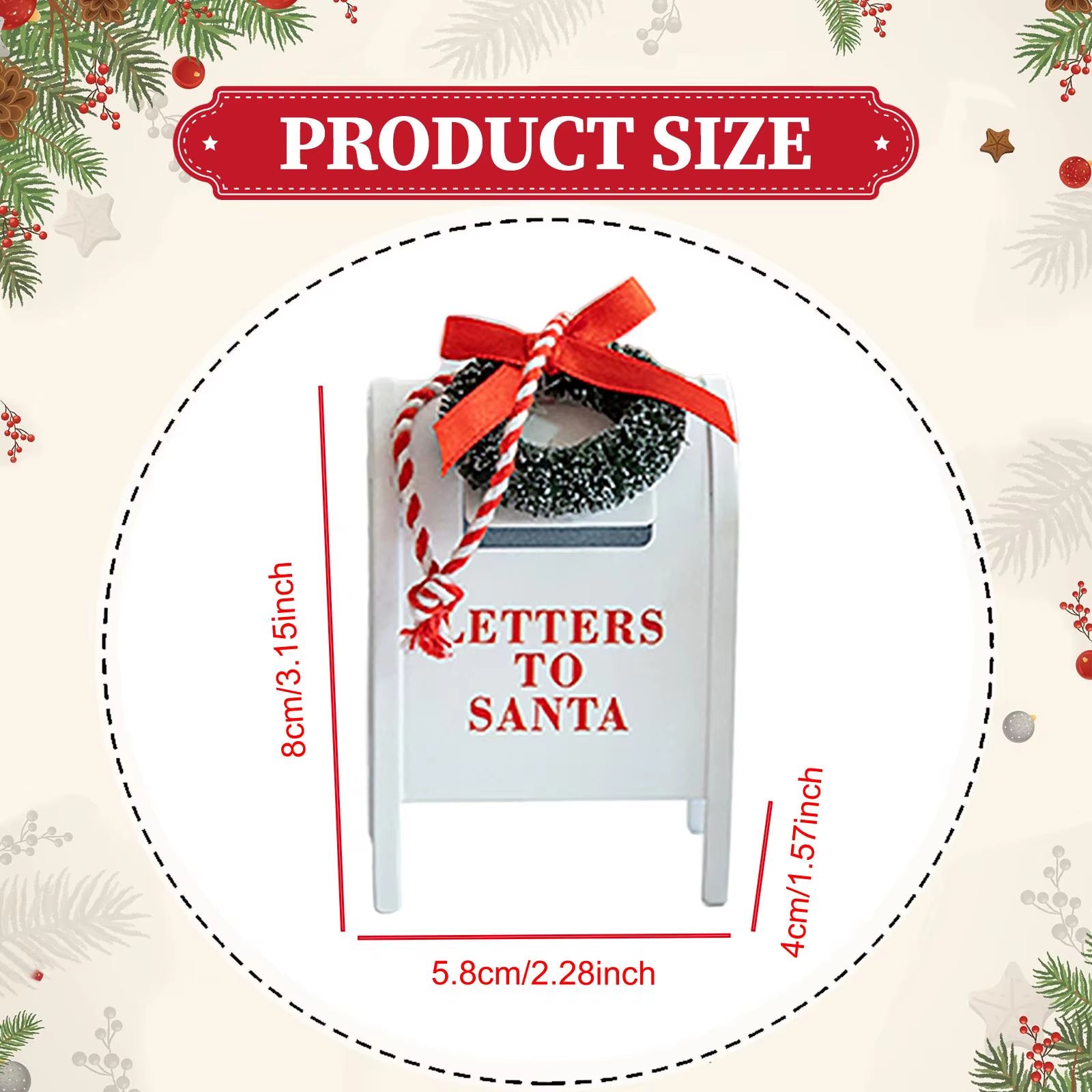 Letter to Santa Mail Box Ornament